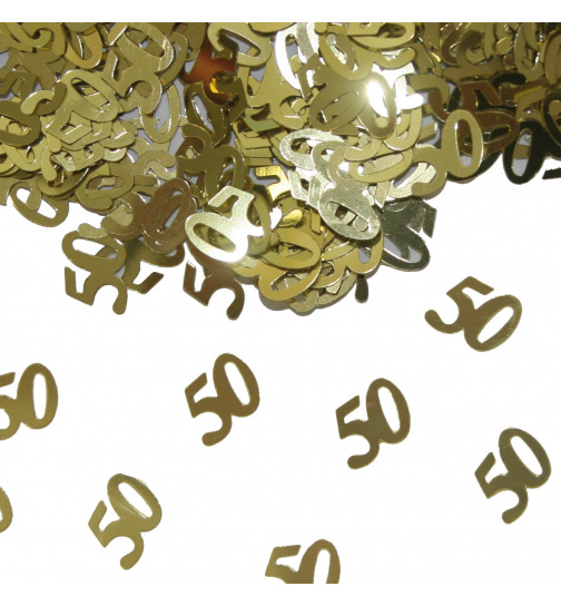Streudeko / Konfetti Gold 50 Jahre