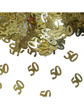 Streudeko / Konfetti Gold 50 Jahre