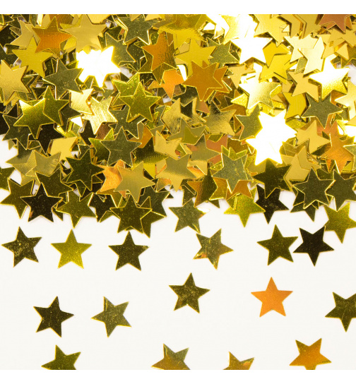 Streudeko / Tischkonfetti goldene Sterne