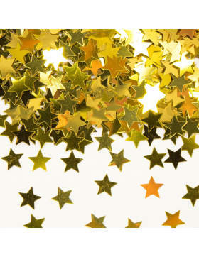Streudeko / Tischkonfetti goldene Sterne