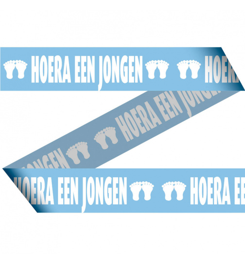 Absperrband Geburt Junge - 15 Meter