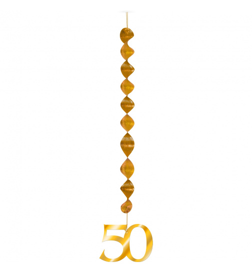 Goldhochzeit / 50. Geburtstag Hängedeko - 3 Stück