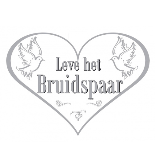 Türschild Brautpaar (NL)