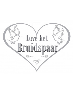 Türschild Brautpaar (NL)