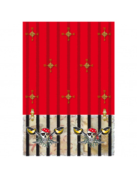 Roter Pirat Tischdecke - 130x180 cm