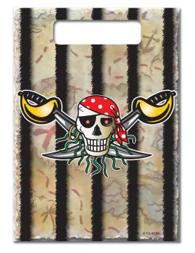 Roter Pirat kleine Tüten - 8 Stück