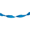 Girlande aus Krepppapier Blau - 24 Meter