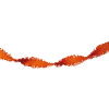Girlande aus Krepppapier Orange - 24 Meter