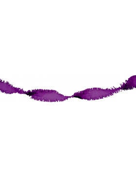 Girlande aus Krepppapier Lila - 24 Meter