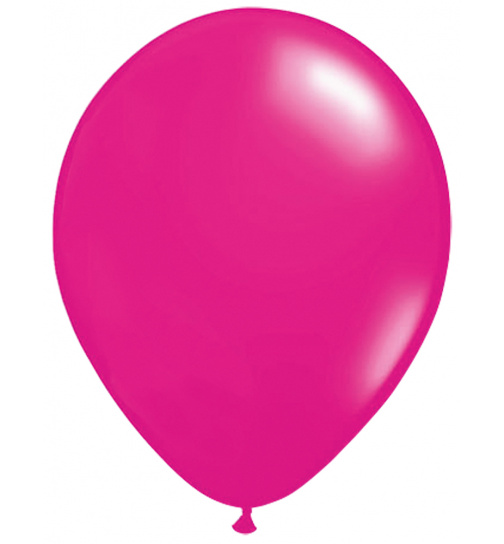Magentafarbene Ballons 30 cm - 100 Stück