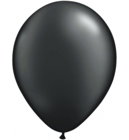 Schwarzer Ballon Metallic 30cm - 100 Stück