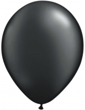 Schwarzer Ballon Metallic 30cm - 100 Stück