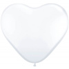 Herzförmige Ballons Weiß - 100 Stück