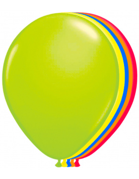 Ballons verschiedene Neonfarben - 100 Stück