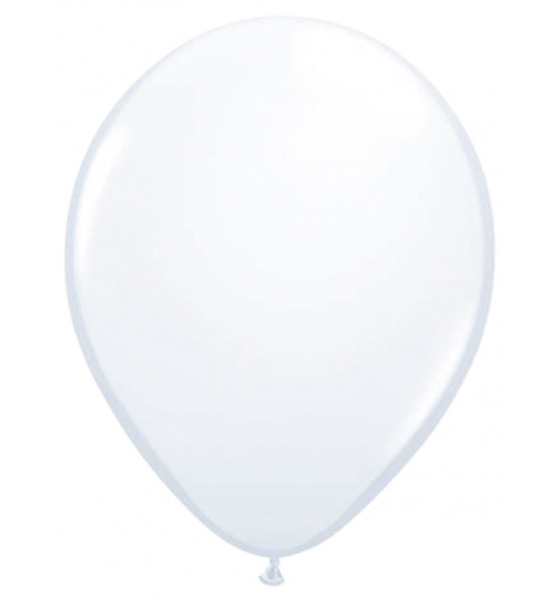 Weißer Ballon Metallic 30 cm - 100 Stück