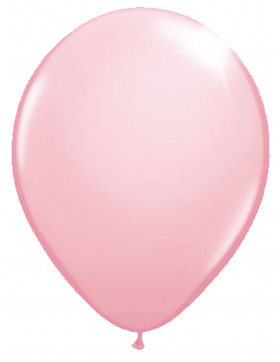 Rosafarbener Ballon Metallic 30cm - 100 Stück