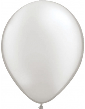 Silberner Ballon Metallic 30cm - 100 Stück