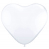 Herzförmige Ballons Weiß - 8 Stück