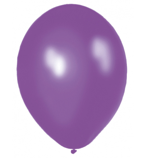Lilafarbene Ballons 30 cm - 10 Stück