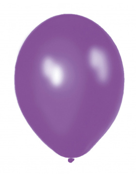 Lilafarbener Ballon Metallic 30 cm - 100 Stück