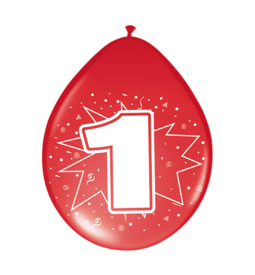 1. Geburtstag Ballons - 8 Stück