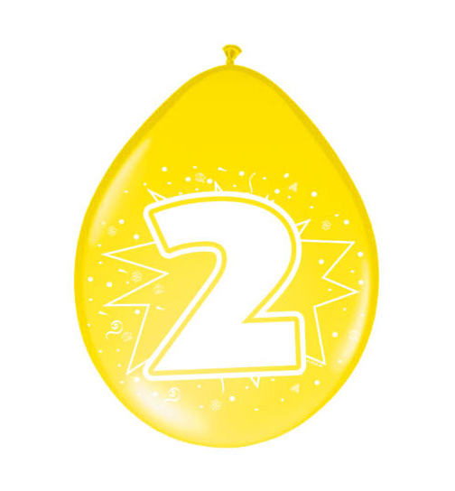 2. Geburtstag Ballons - 8 Stück