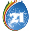 21. Geburtstag Ballons  30 cm - 8 Stück