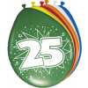 25. Geburtstag Ballons  30 cm - 8 Stück