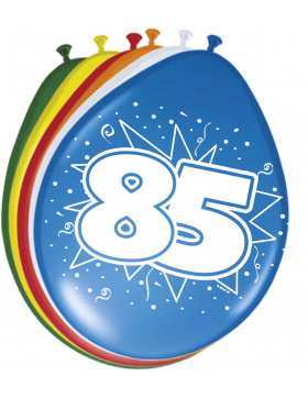 85. Geburtstag Ballons 30 cm - 8 Stück