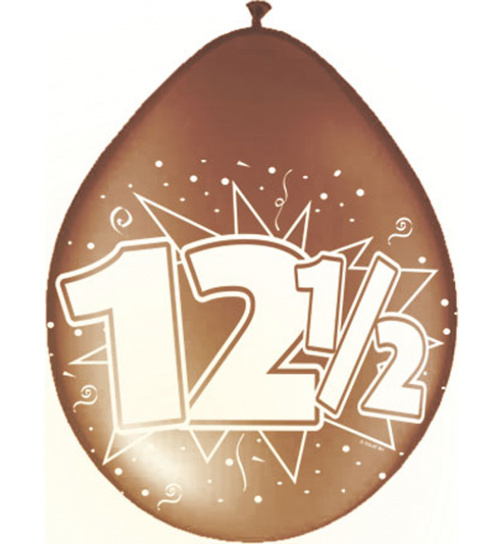 12,5-Jähriges Jubiläum Ballons Kupfer - 8 Stück