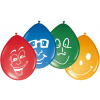 Fröhliche Gesichter Ballons - 8 Stück