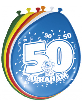 50. Geburtstag Ballons Abraham - 8 Stück