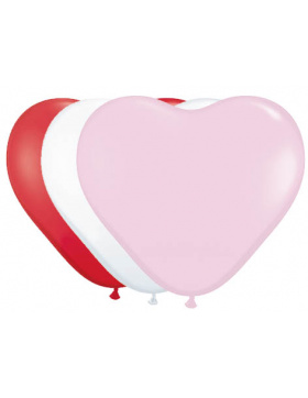 Herzförmige Ballons verschiedene Farben - 10 inch/25...