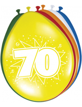 70. Geburtstag Ballons - 8 Stück