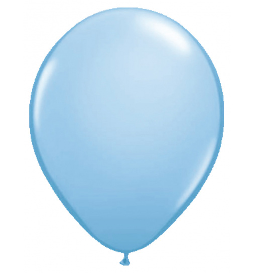 Hellblaue Ballons Metallic - 10 Stück