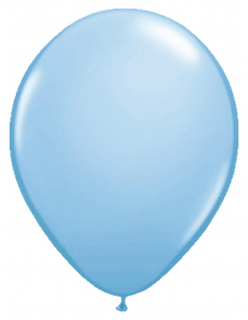 Hellblaue Ballons Metallic - 10 Stück