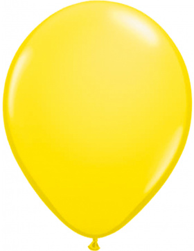 Gelber Ballon Metallic 30 cm - 10 Stück