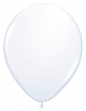 Weißer Ballon Metallic 30 cm - 10 Stück