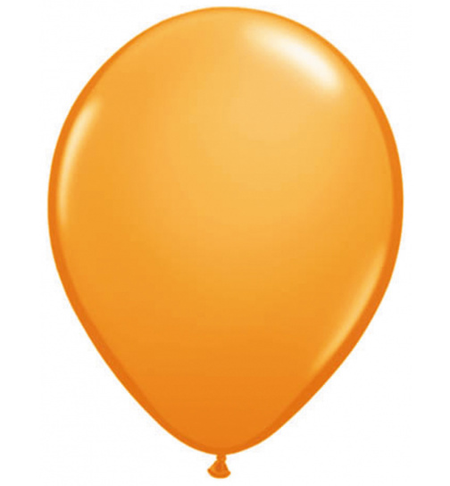 Orangefarbener Ballon Metallic 30cm - 10 Stück