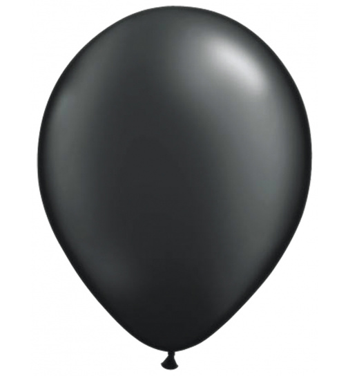 Schwarzer Ballon Metallic 30cm - 10 Stück