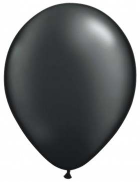 Schwarzer Ballon Metallic 30cm - 10 Stück