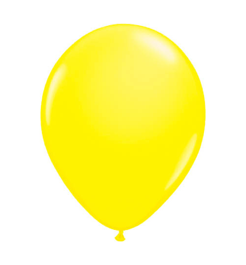 Gelber Ballon Neon 25cm - 8 Stück