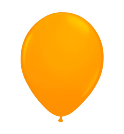 Neonorangefarbene Ballons 25 cm - 8 Stück