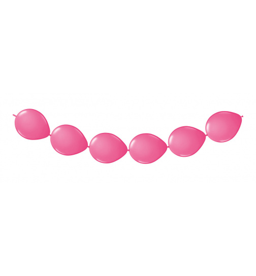 Girlande aus Ballons Rosa - 3 Meter