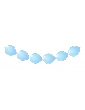Girlande aus Ballons Hellblau - 3 Meter