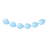 Girlande aus Ballons Hellblau - 3 Meter
