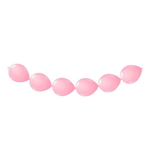 Girlande aus Ballons Babyrosa - 3 Meter
