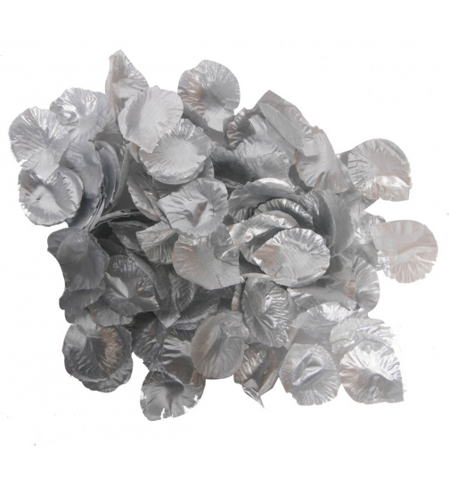 Luxuriöse silberne Rosenblätter