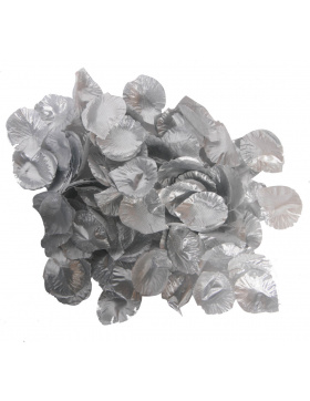 Luxuriöse silberne Rosenblätter