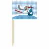 Geburt Junge Partypicker Storch - 50 Stück